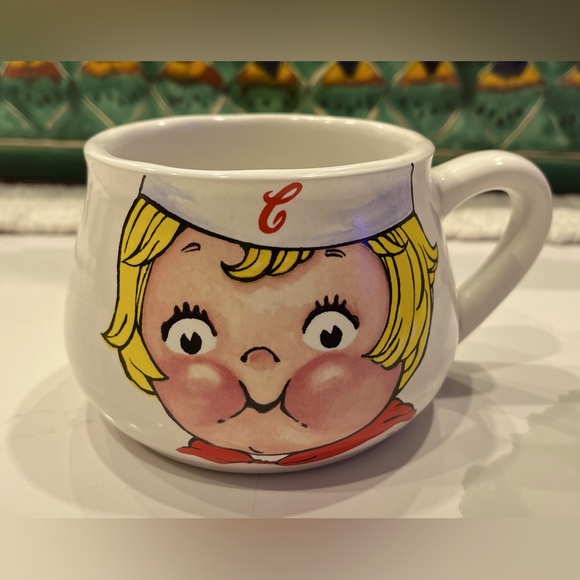 *VINTAGE* 1998 Campbell Soup Kid Collectible Mug Cup Bowl Houston Harvest Gift - Picture 1 of 3